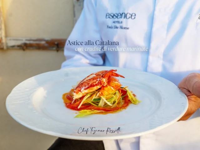 Astice alla catalana dello chef Tiziano Rossetti