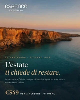 Promozione di ottobre a Favignana, Cala La Luna